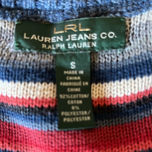 Warm Ralph Lauren- Lauren Jean Co. Sz S Hip length Sweater - Picture 7 of 9